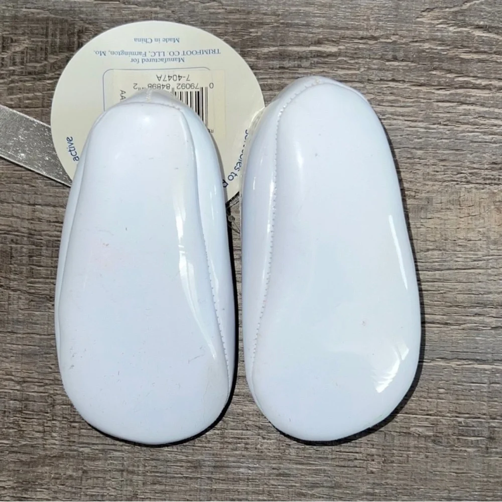 New Baby Girl Size 2 White Ballet Slipper Crib Shoes